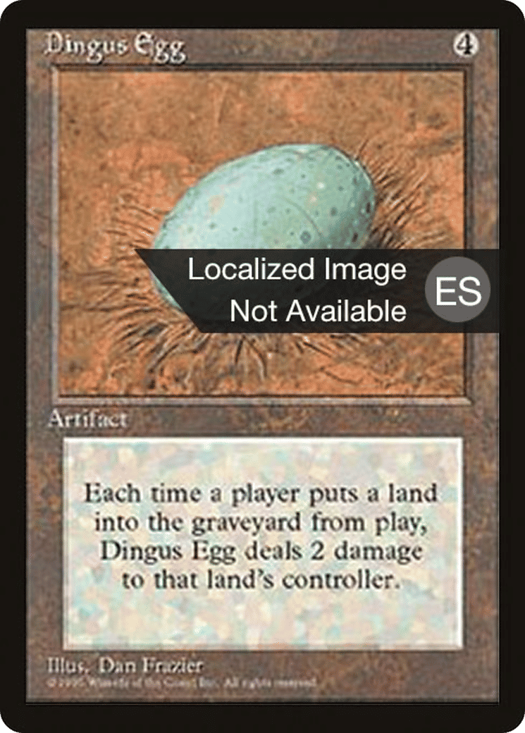 Dingus Egg — Fourth Edition Foreign Black Border — Magic: The Gathering