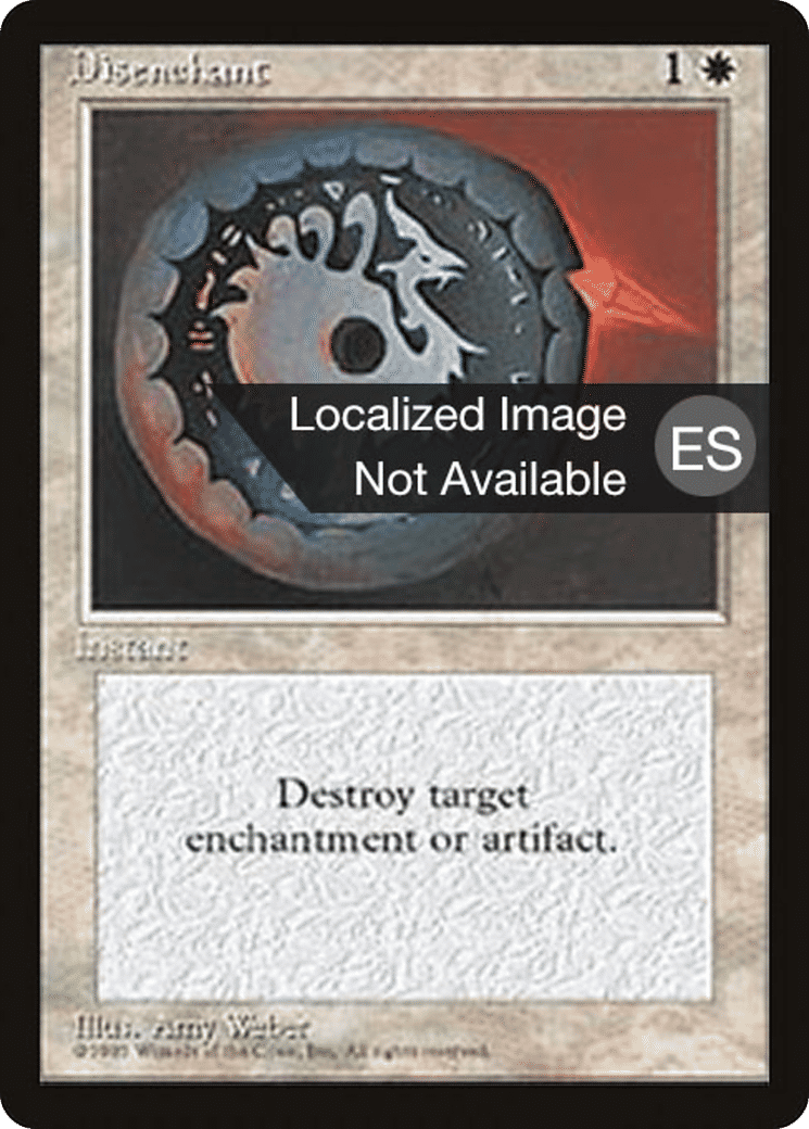 Disenchant — Fourth Edition Foreign Black Border — Magic: The Gathering