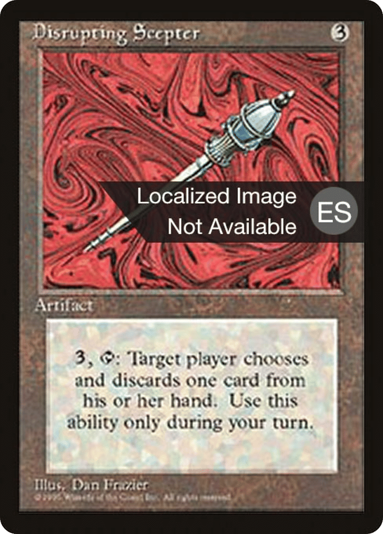 Disrupting Scepter — Fourth Edition Foreign Black Border — Magic: The Gathering