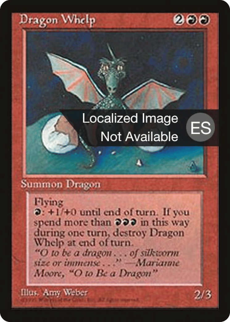 Dragon Whelp — Fourth Edition Foreign Black Border — Magic: The Gathering
