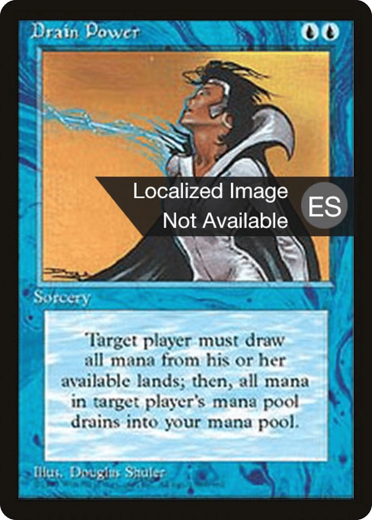 Drain Power — Fourth Edition Foreign Black Border — Magic: The Gathering