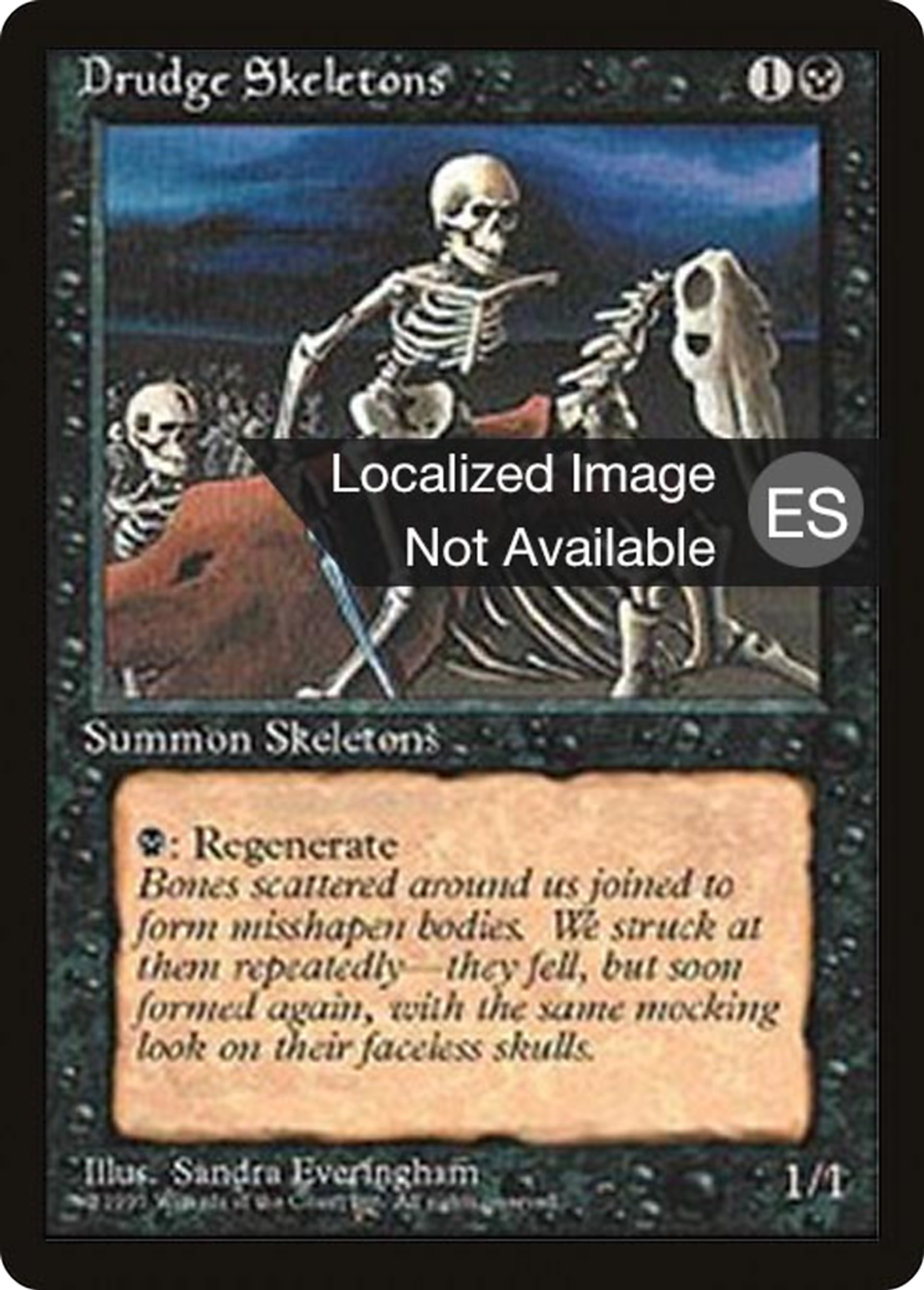 Drudge Skeletons — Fourth Edition Foreign Black Border — Magic: The Gathering