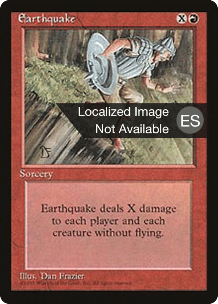 Earthquake — Fourth Edition Foreign Black Border — Magic: The Gathering