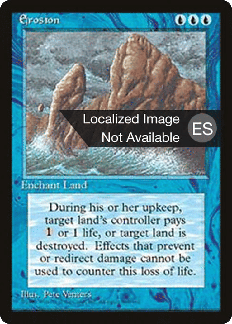 Erosion — Fourth Edition Foreign Black Border — Magic: The Gathering