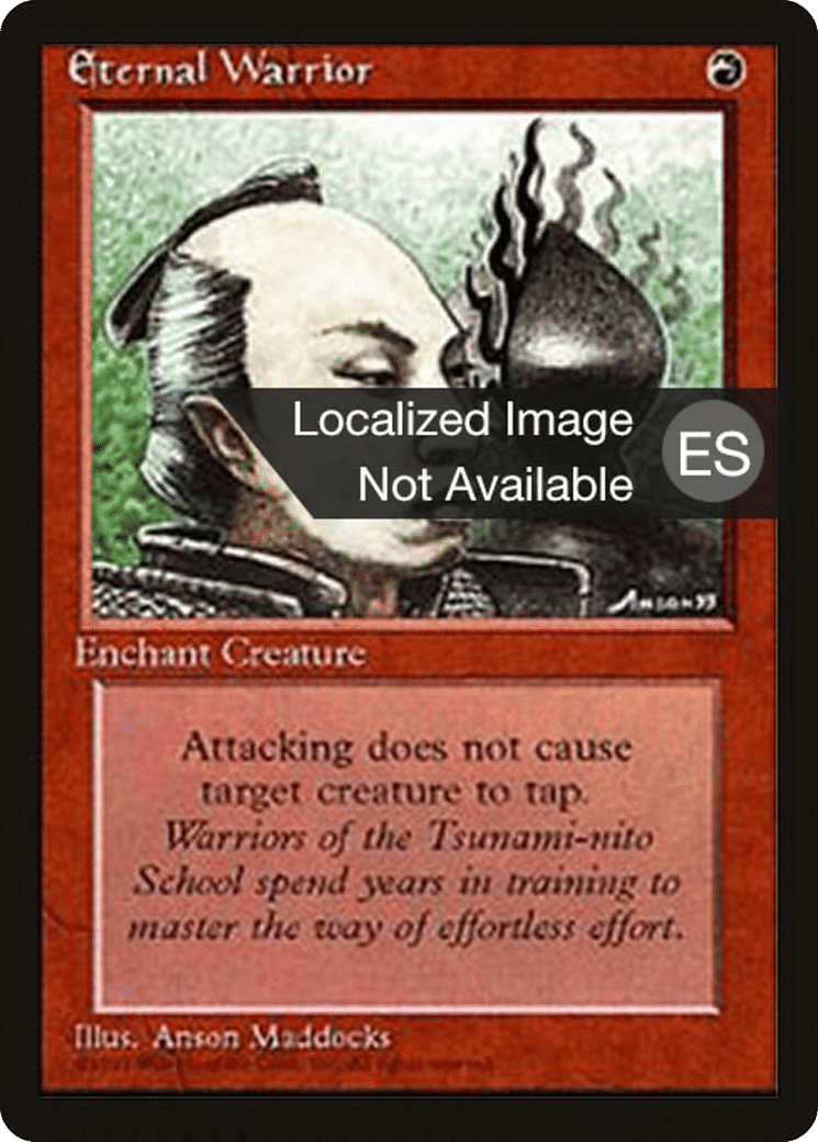 Eternal Warrior — Fourth Edition Foreign Black Border — Magic: The Gathering