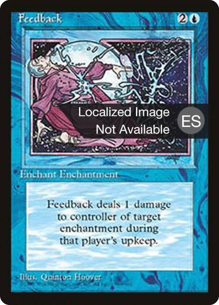 Feedback — Fourth Edition Foreign Black Border — Magic: The Gathering