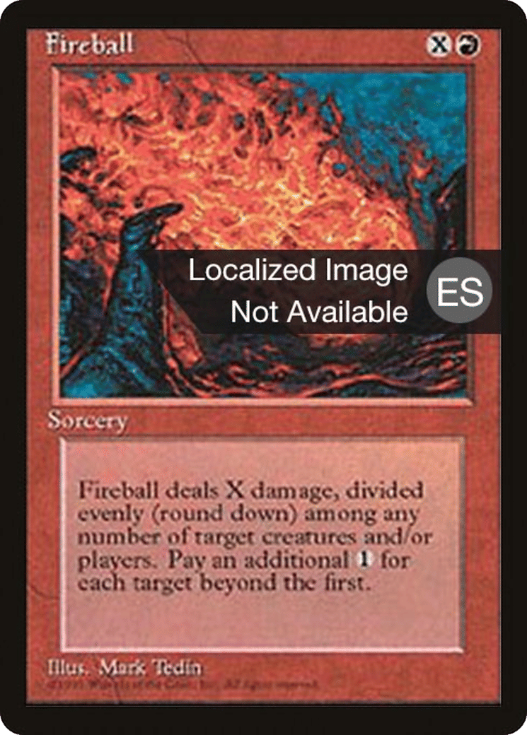 Boule de feu — Fourth Edition Foreign Black Border — Magic: The Gathering
