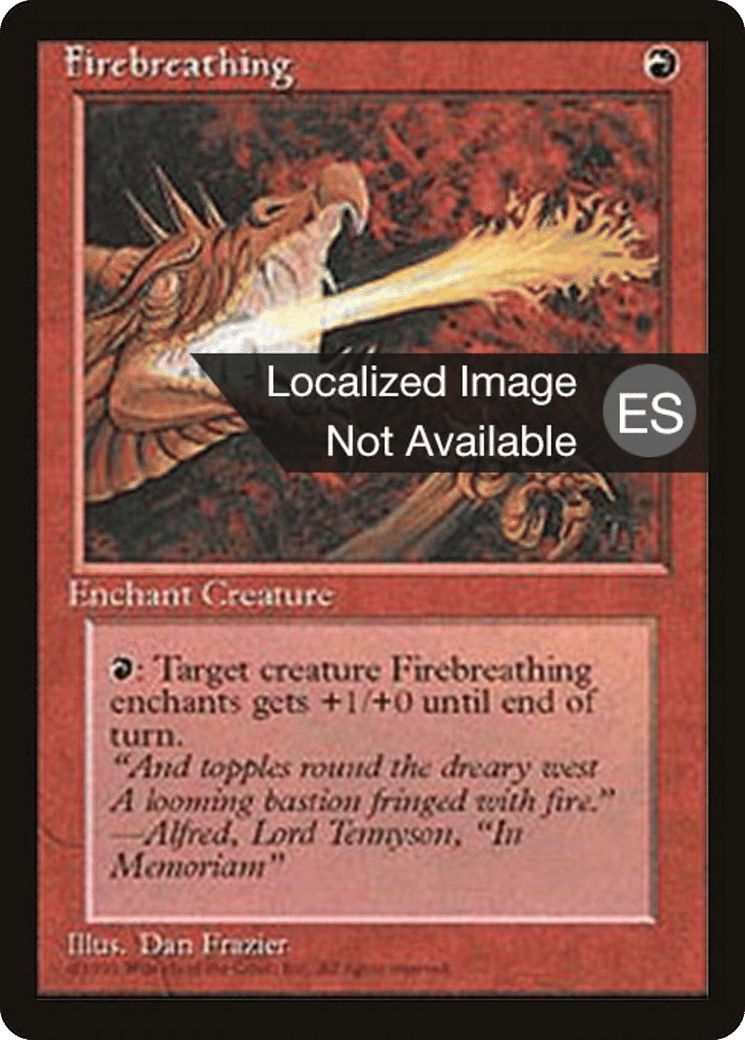 Firebreathing from Fourth Edition Foreign Black Border - Magic: The Gathering
