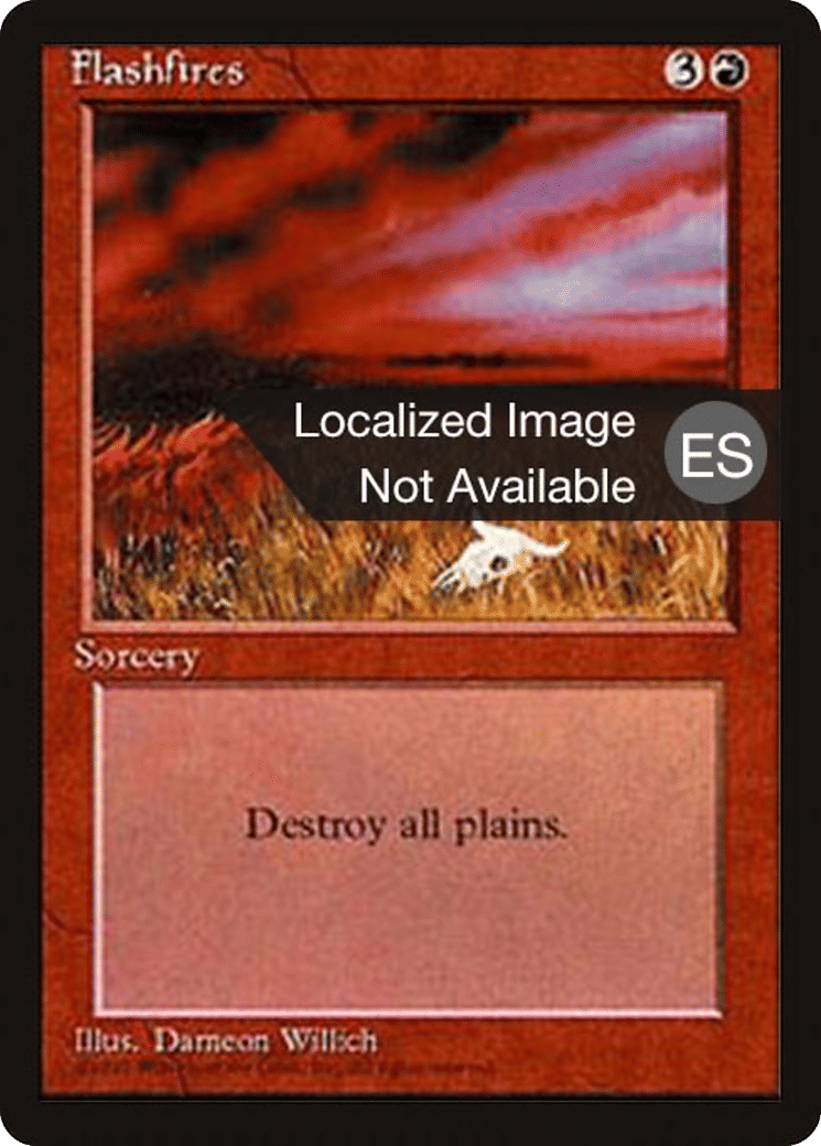 Flashfires — Fourth Edition Foreign Black Border — Magic: The Gathering
