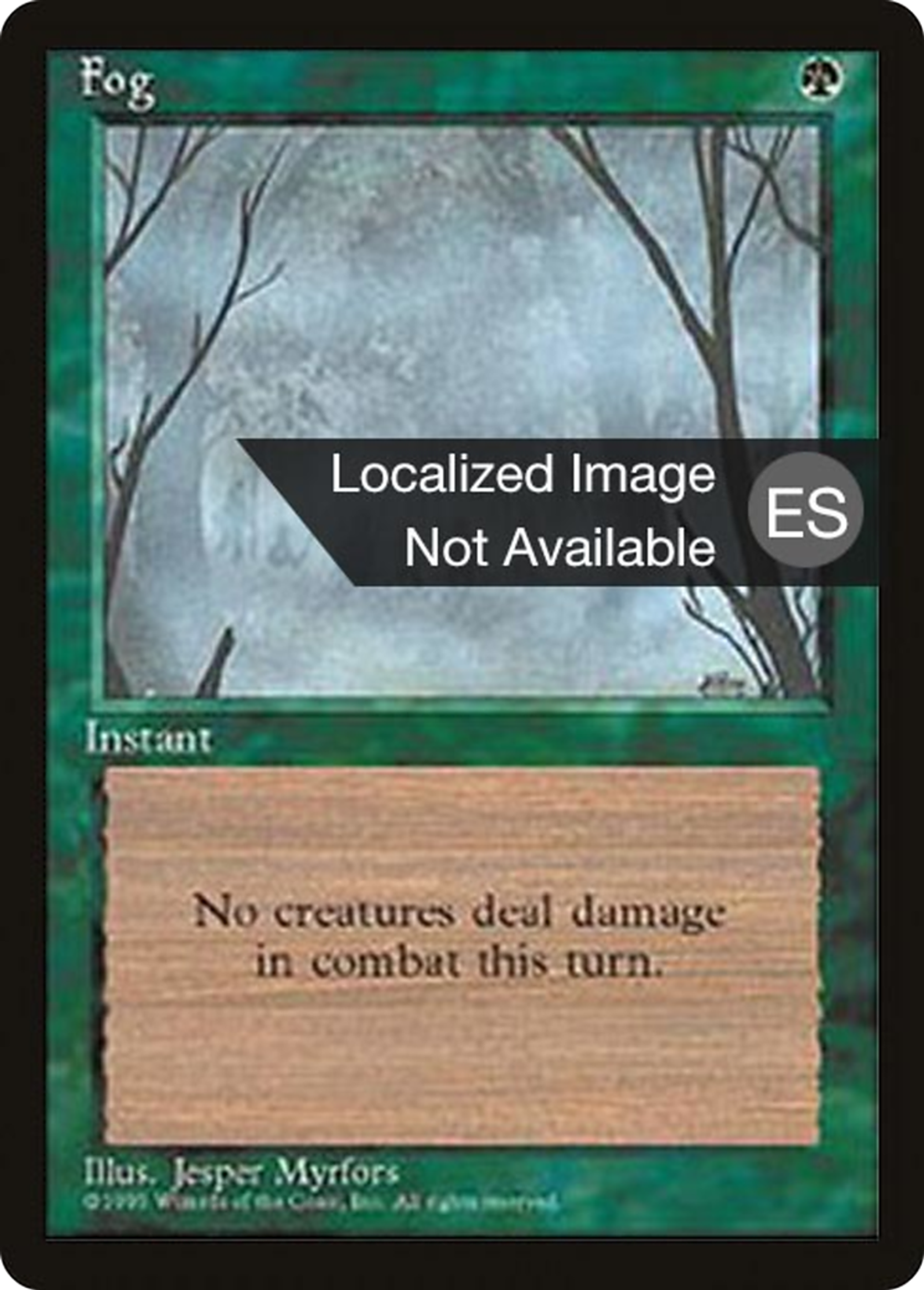 Fog — Fourth Edition Foreign Black Border — Magic: The Gathering