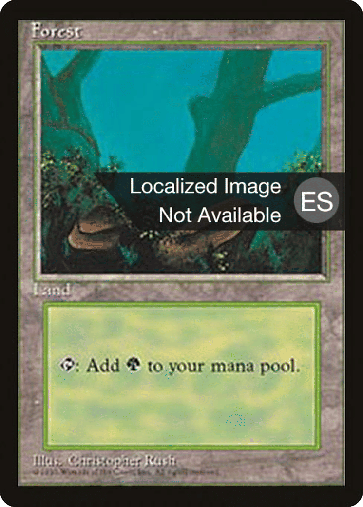 Forest — Fourth Edition Foreign Black Border — Magic: The Gathering