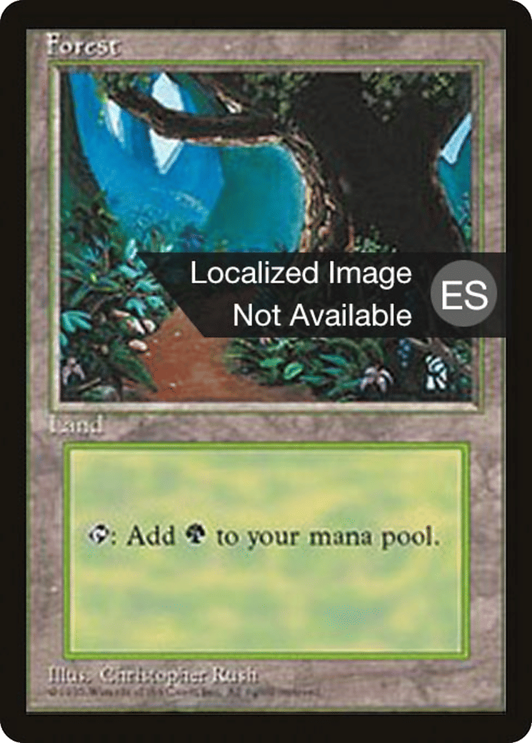 Forest — Fourth Edition Foreign Black Border — Magic: The Gathering