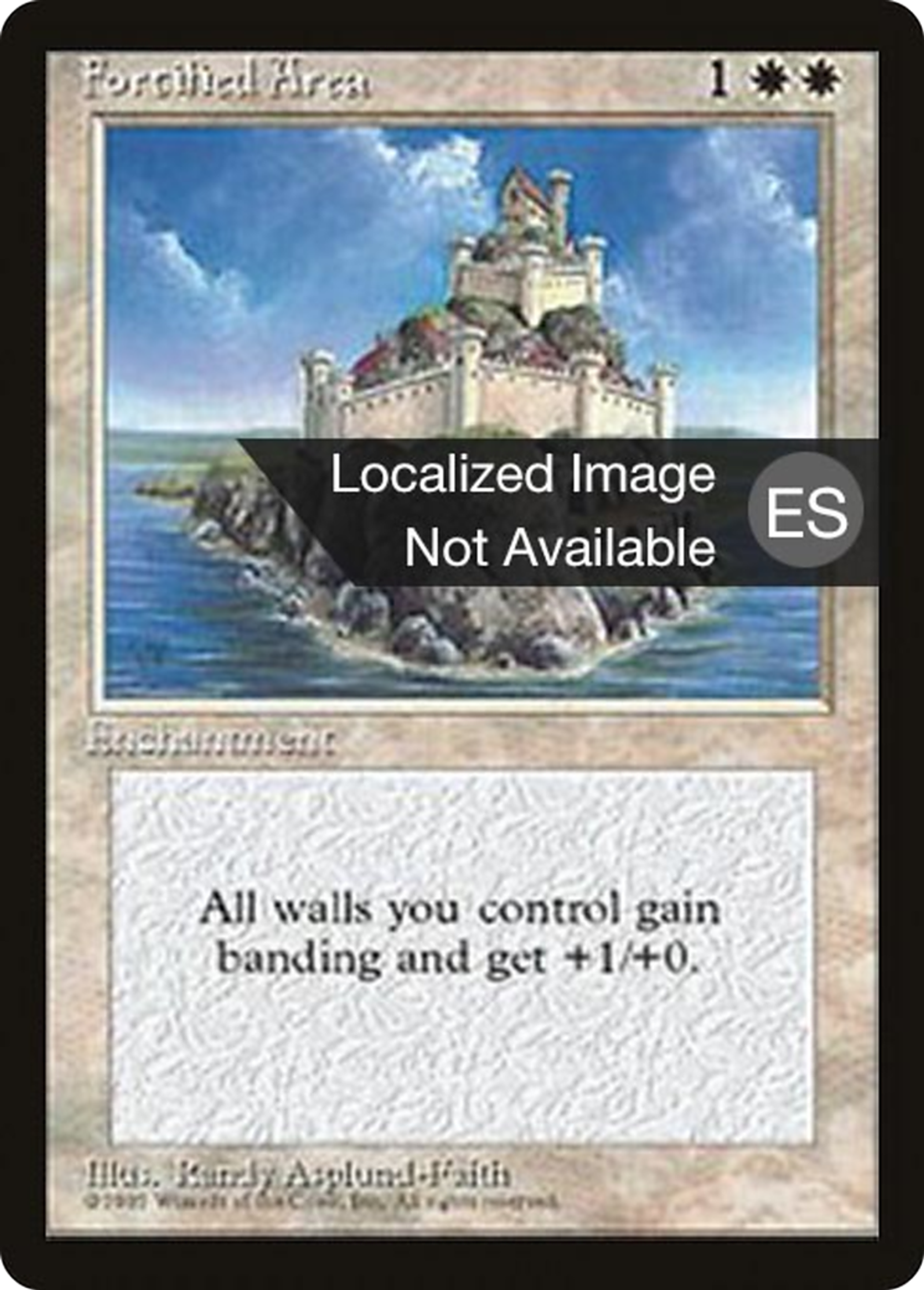 Fortified Area — Fourth Edition Foreign Black Border — Magic: The Gathering
