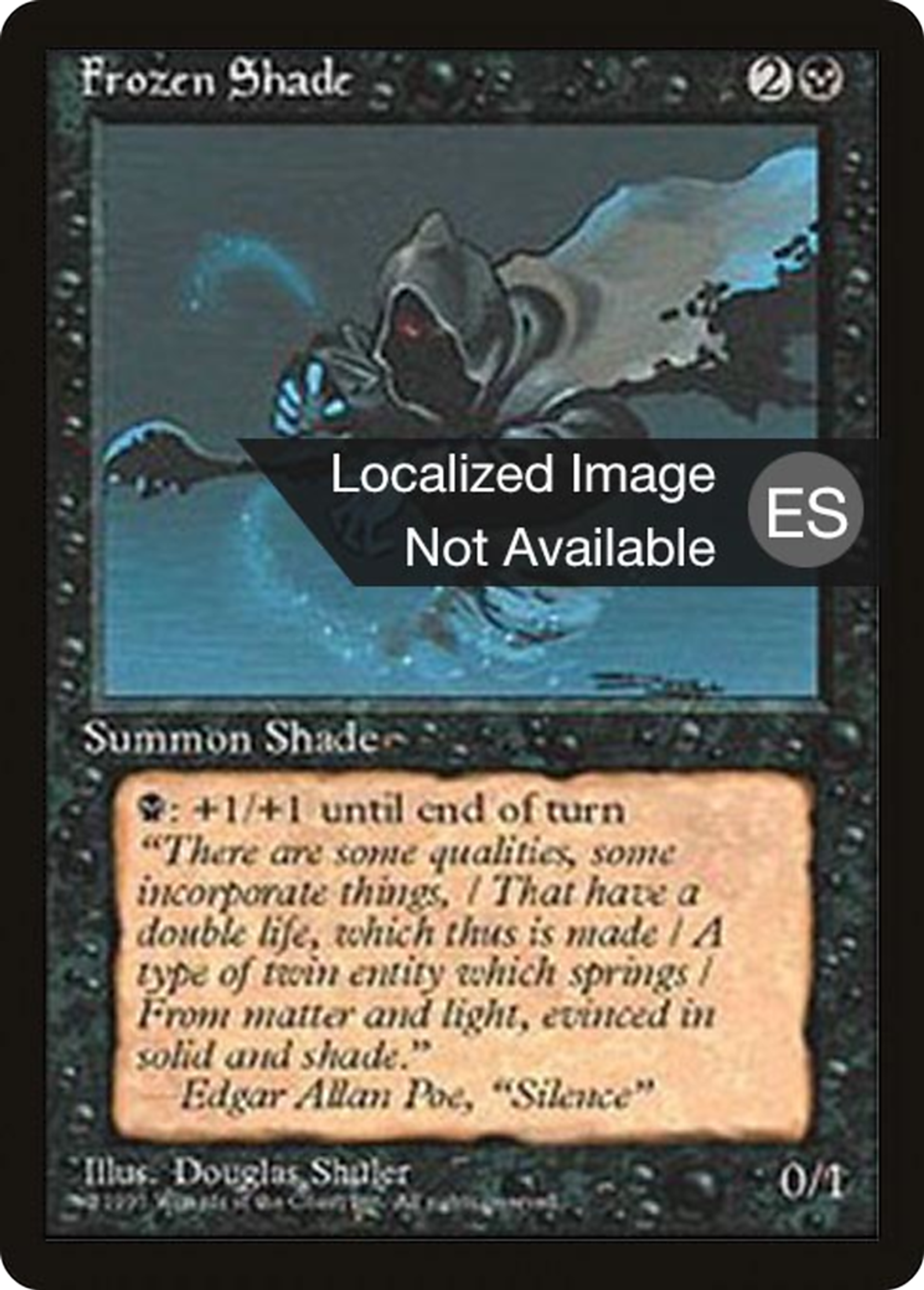 Frozen Shade — Fourth Edition Foreign Black Border — Magic: The Gathering