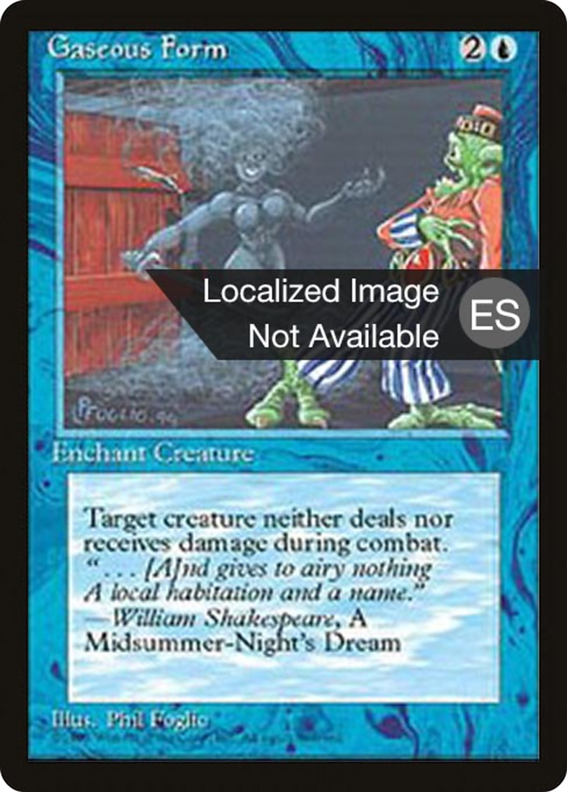 Gaseous Form — Fourth Edition Foreign Black Border — Magic: The Gathering