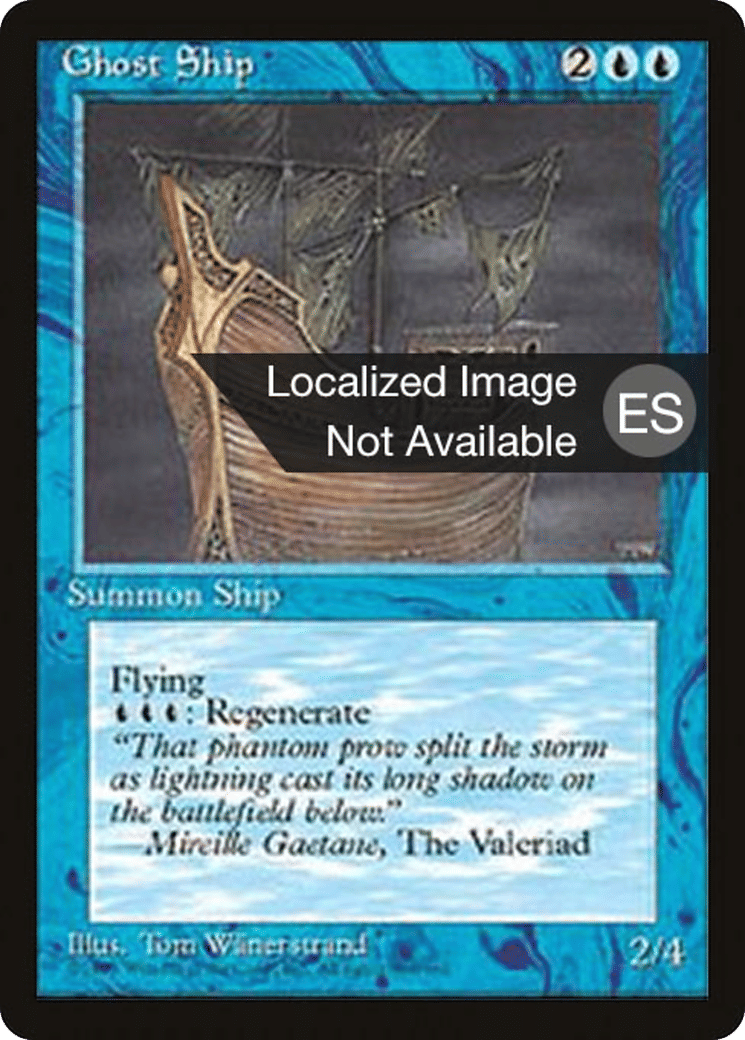 Ghost Ship — Fourth Edition Foreign Black Border — Magic: The Gathering