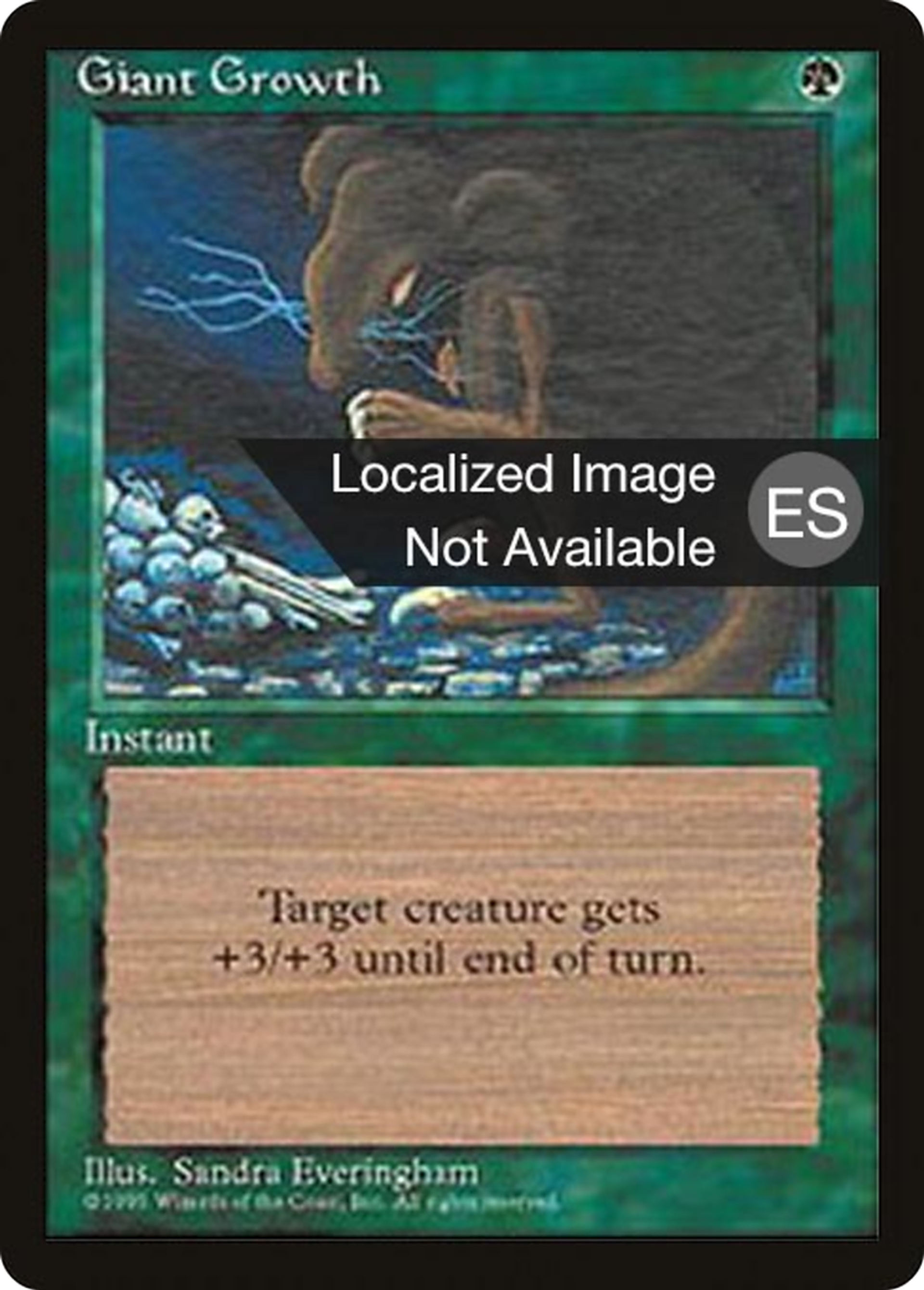 Giant Growth — Fourth Edition Foreign Black Border — Magic: The Gathering