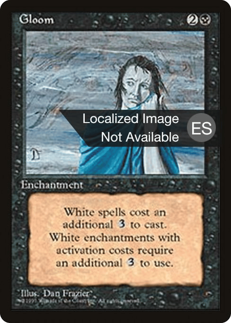 Gloom — Fourth Edition Foreign Black Border — Magic: The Gathering