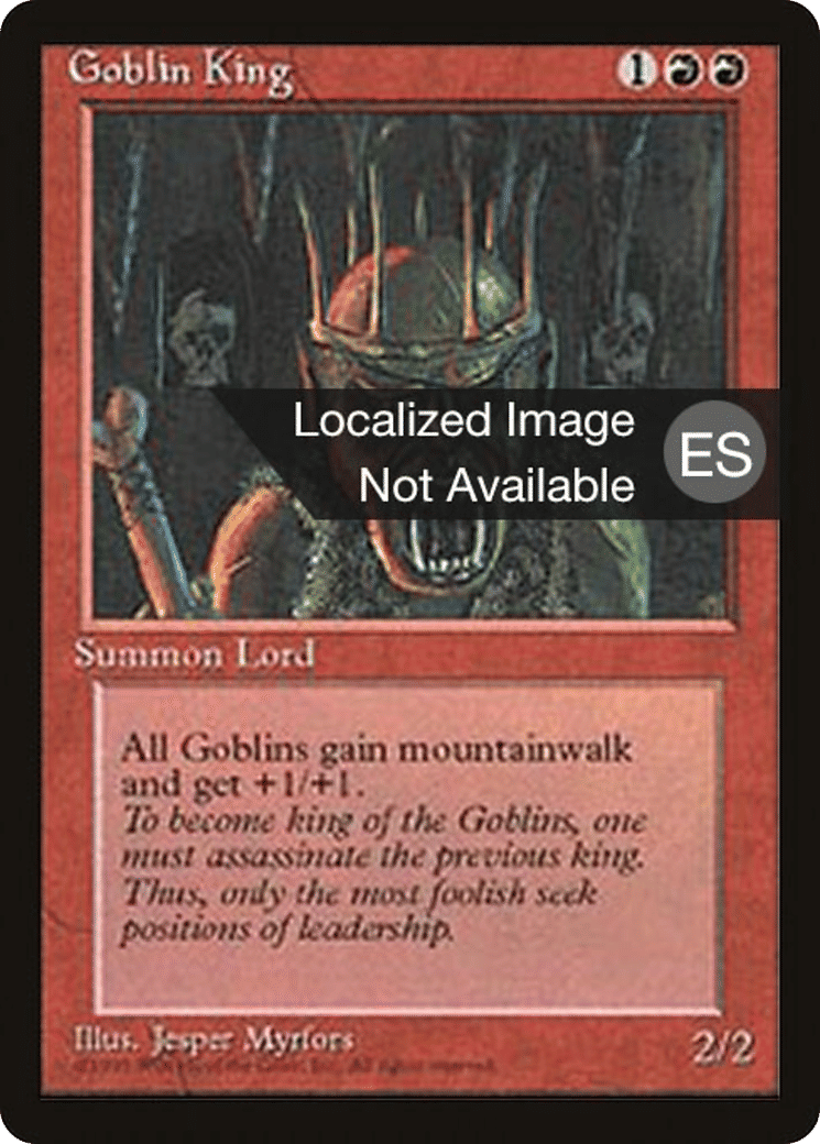 Goblin King — Fourth Edition Foreign Black Border — Magic: The Gathering