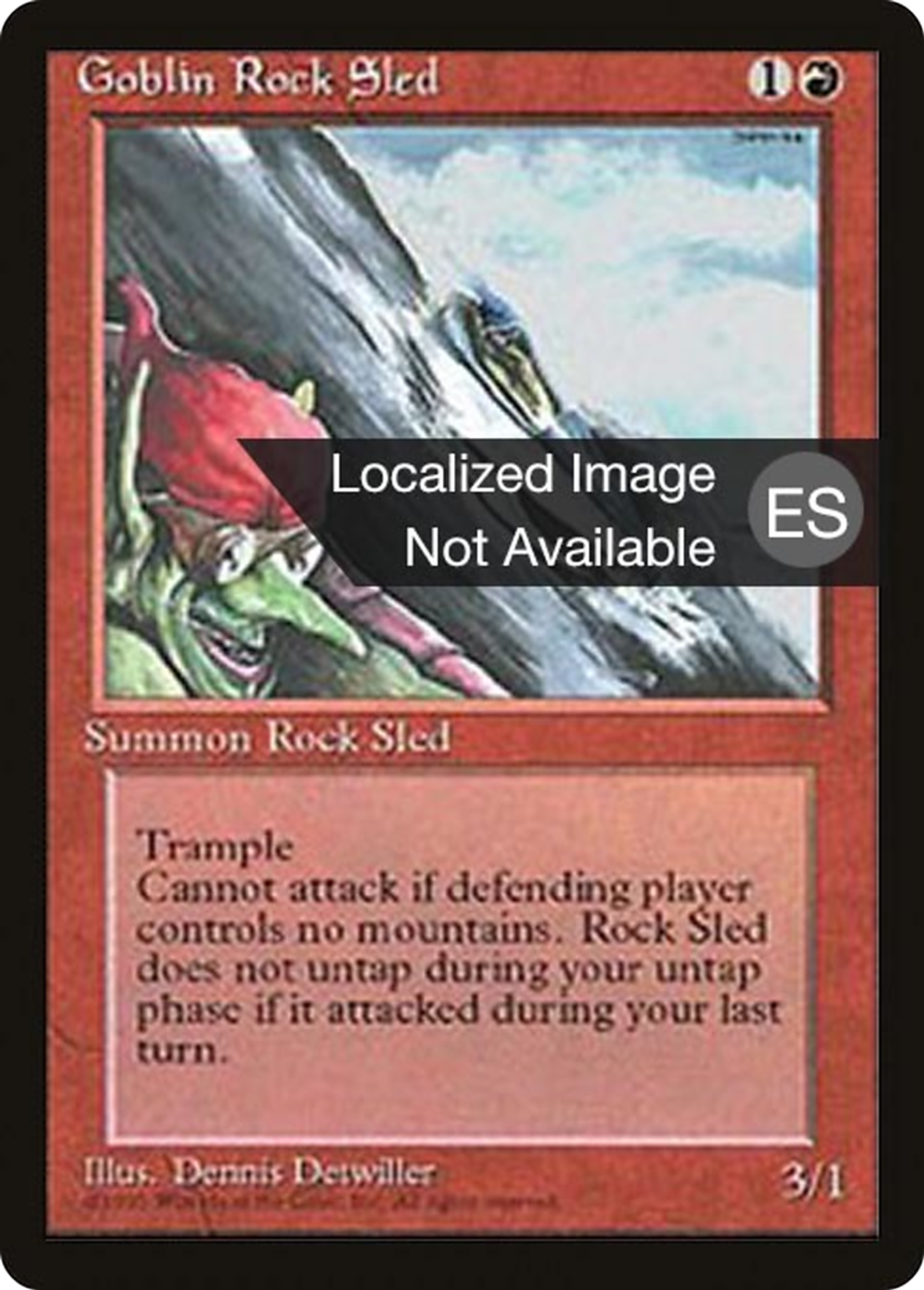 Luge des gobelins — Fourth Edition Foreign Black Border — Magic: The Gathering