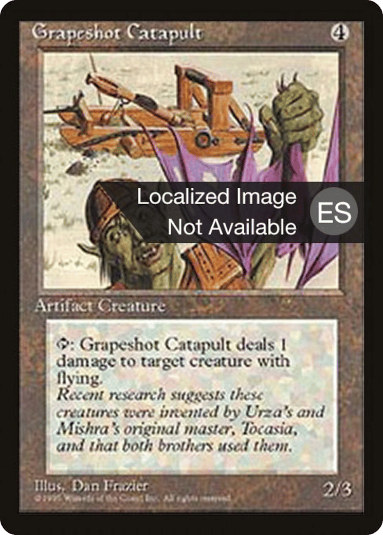 Grapeshot Catapult — Fourth Edition Foreign Black Border — Magic: The Gathering