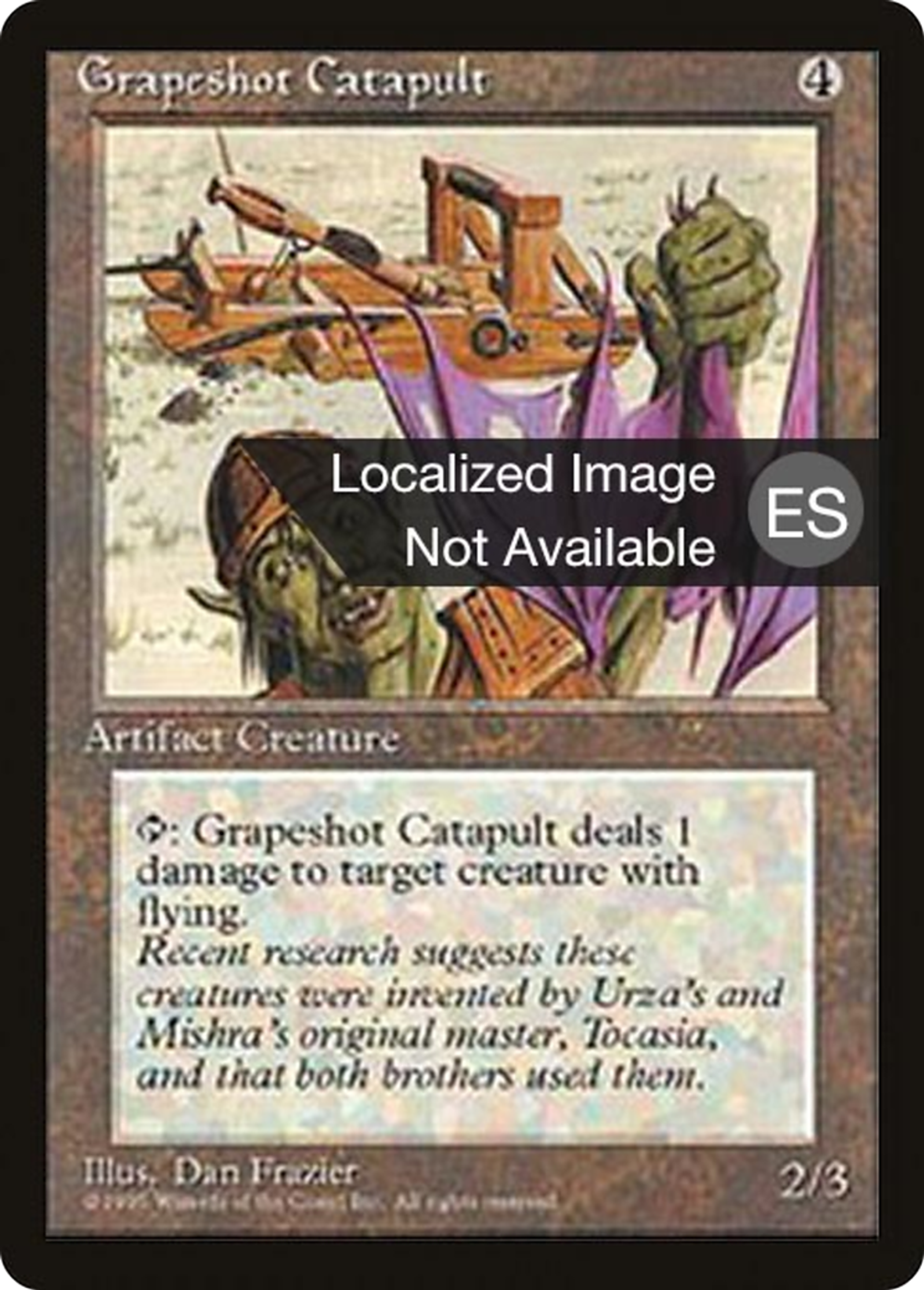 Grapeshot Catapult — Fourth Edition Foreign Black Border — Magic: The Gathering