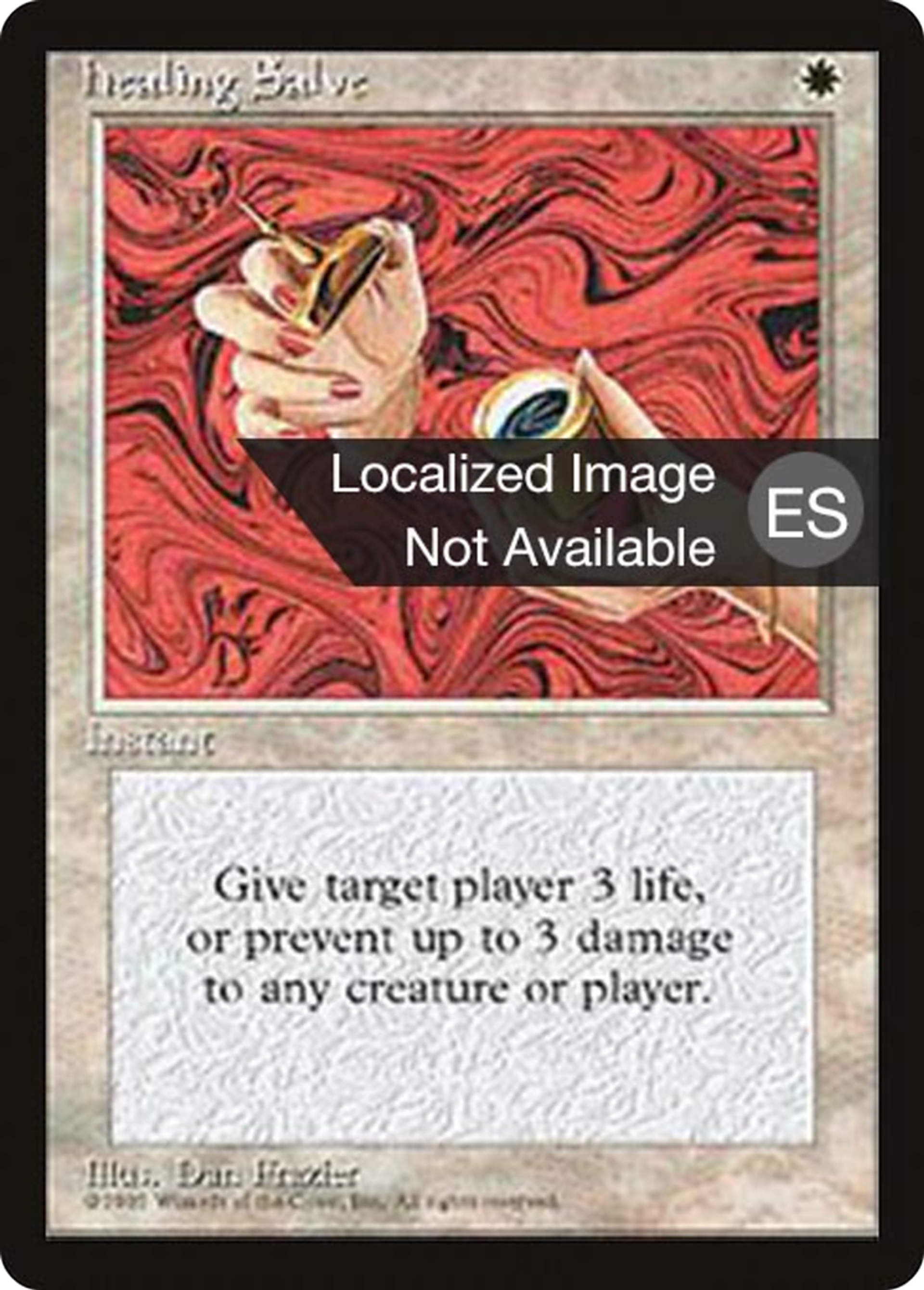 Healing Salve — Fourth Edition Foreign Black Border — Magic: The Gathering