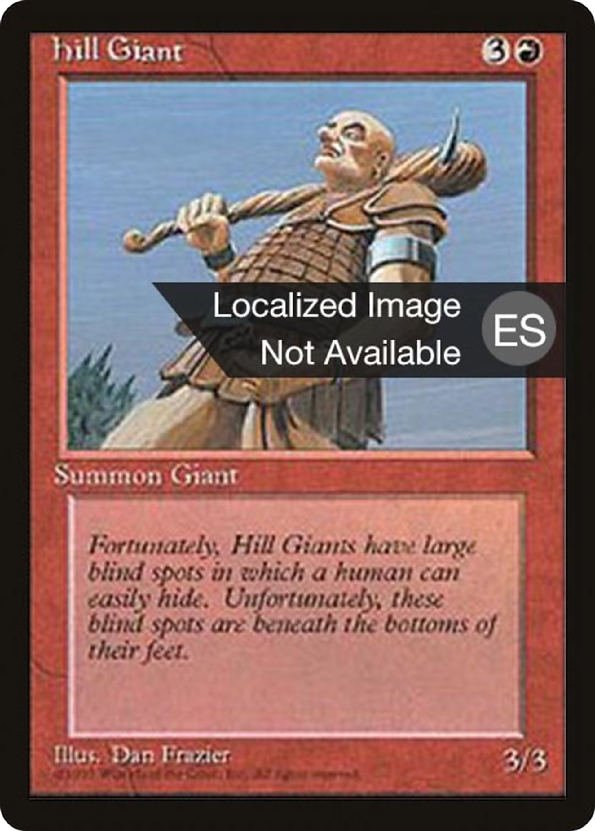 Géant des collines — Fourth Edition Foreign Black Border — Magic: The Gathering