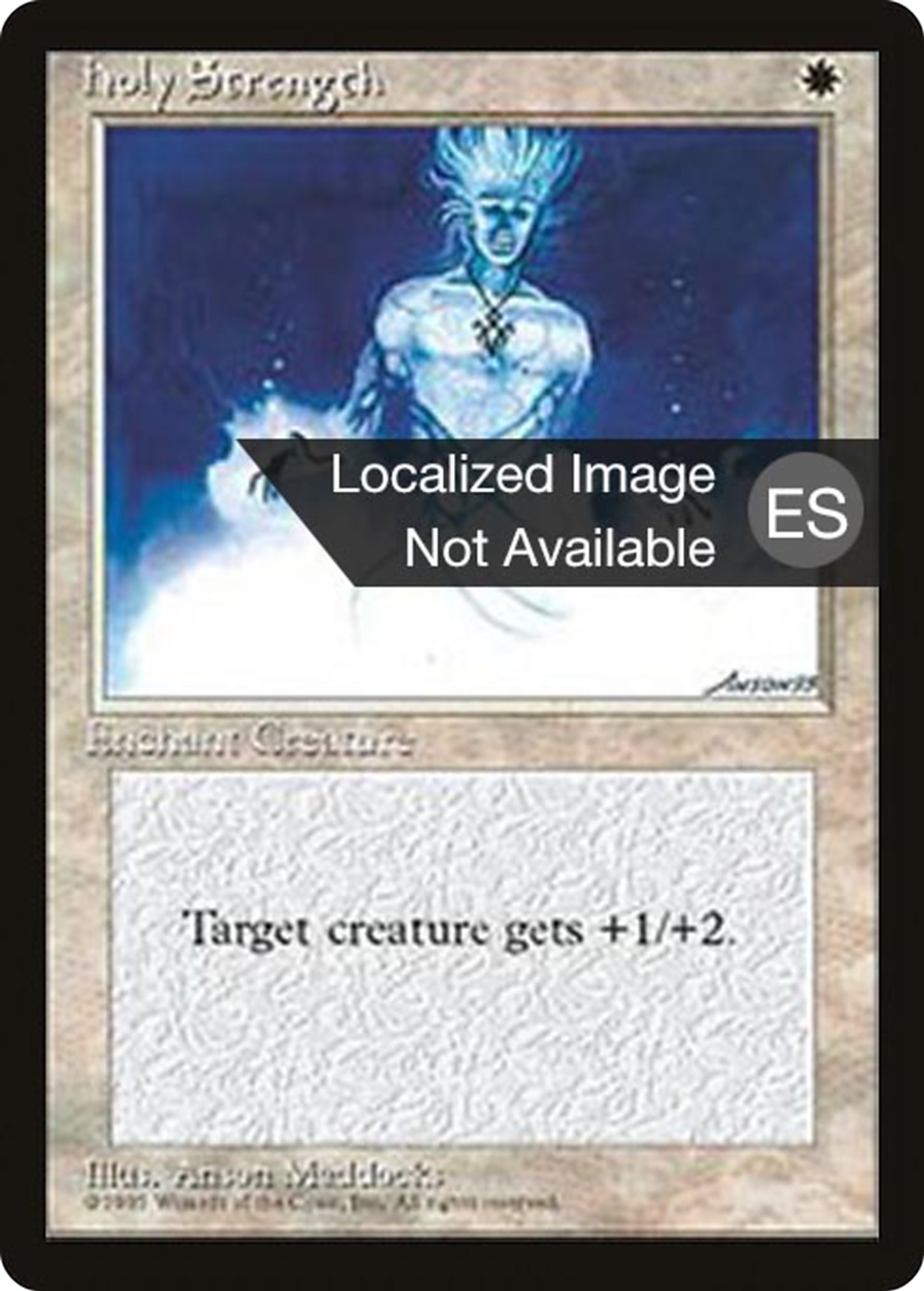 Force sacrée — Fourth Edition Foreign Black Border — Magic: The Gathering