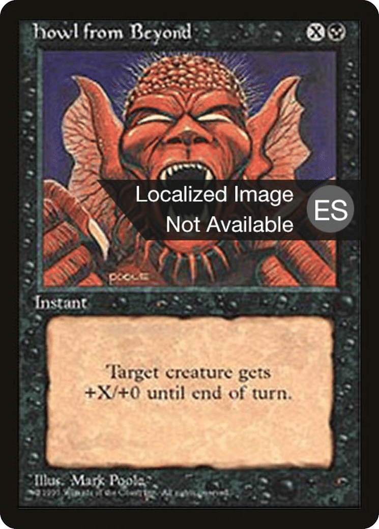 Howl from Beyond — Fourth Edition Foreign Black Border — Magic: The Gathering