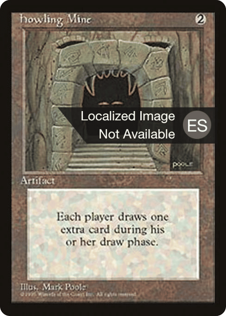 Mine rugissante — Fourth Edition Foreign Black Border — Magic: The Gathering