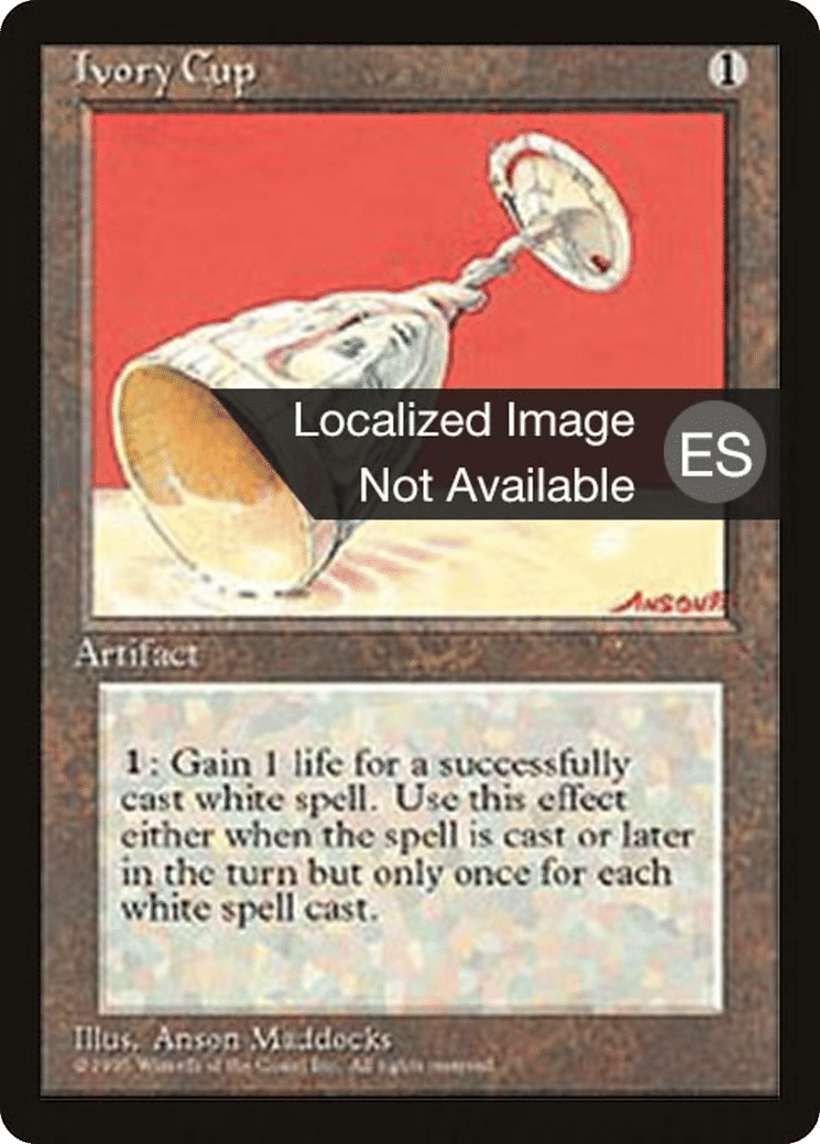 Ivory Cup — Fourth Edition Foreign Black Border — Magic: The Gathering