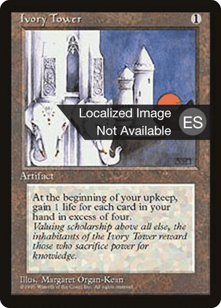 Ivory Tower from Fourth Edition Foreign Black Border - Magic: The Gathering