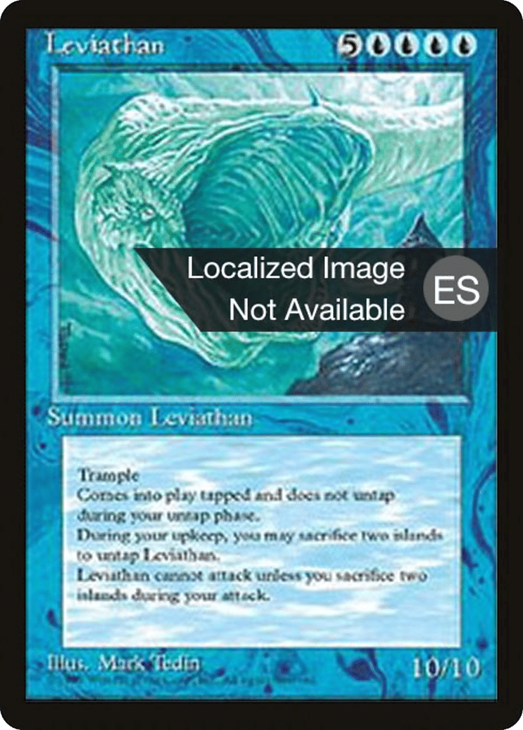 Leviathan — Fourth Edition Foreign Black Border — Magic: The Gathering