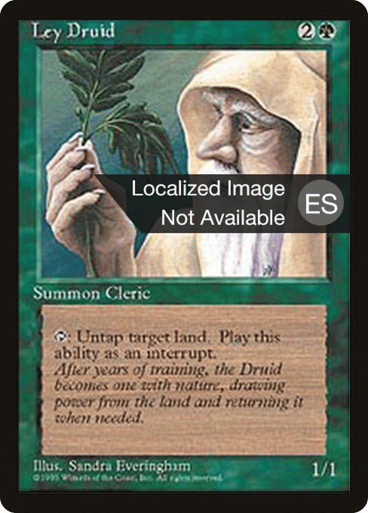 Ley Druid — Fourth Edition Foreign Black Border — Magic: The Gathering