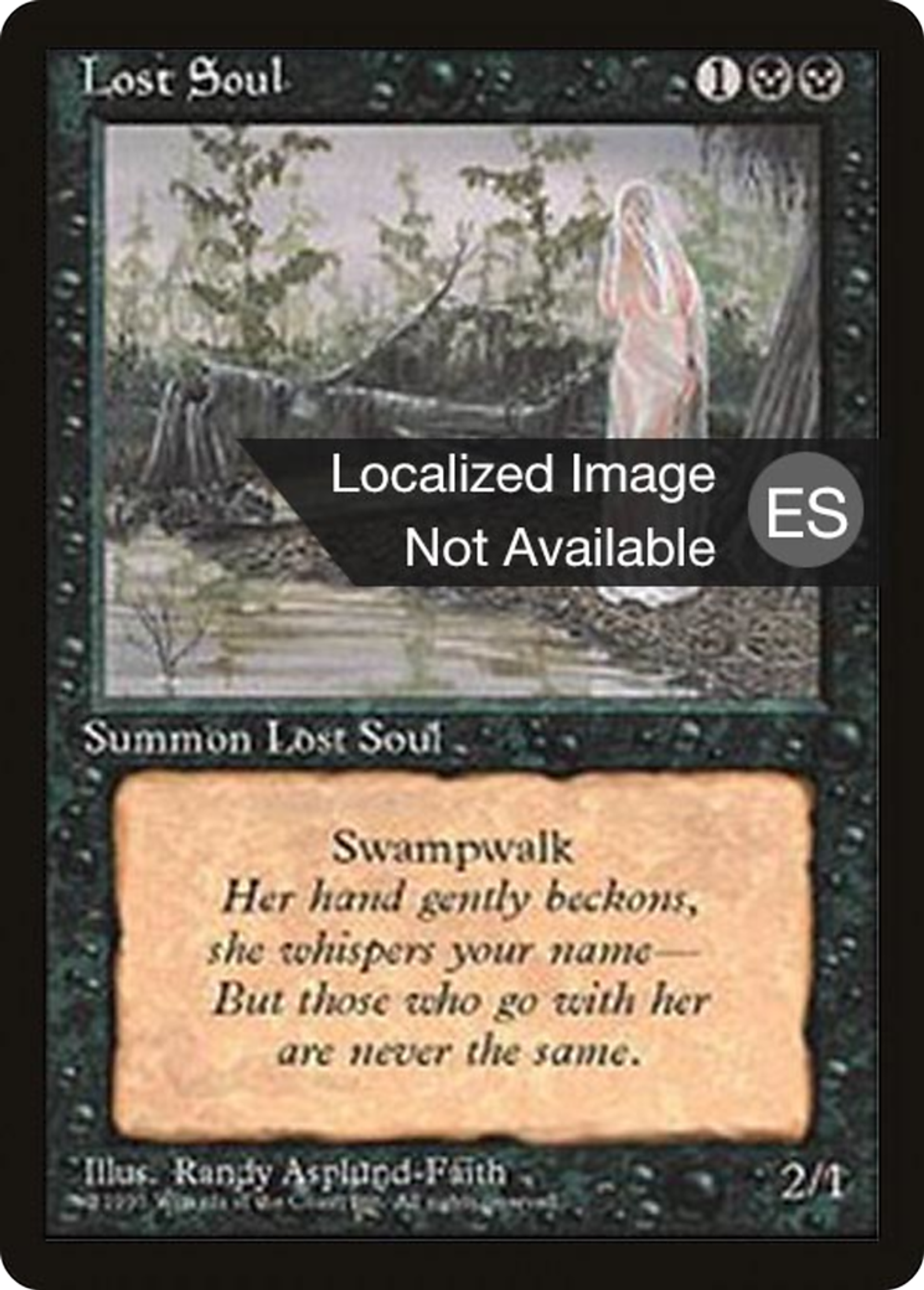 Ame en peine — Fourth Edition Foreign Black Border — Magic: The Gathering