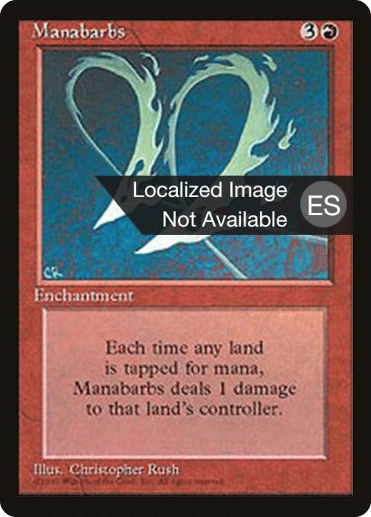 Manabarbs — Fourth Edition Foreign Black Border — Magic: The Gathering