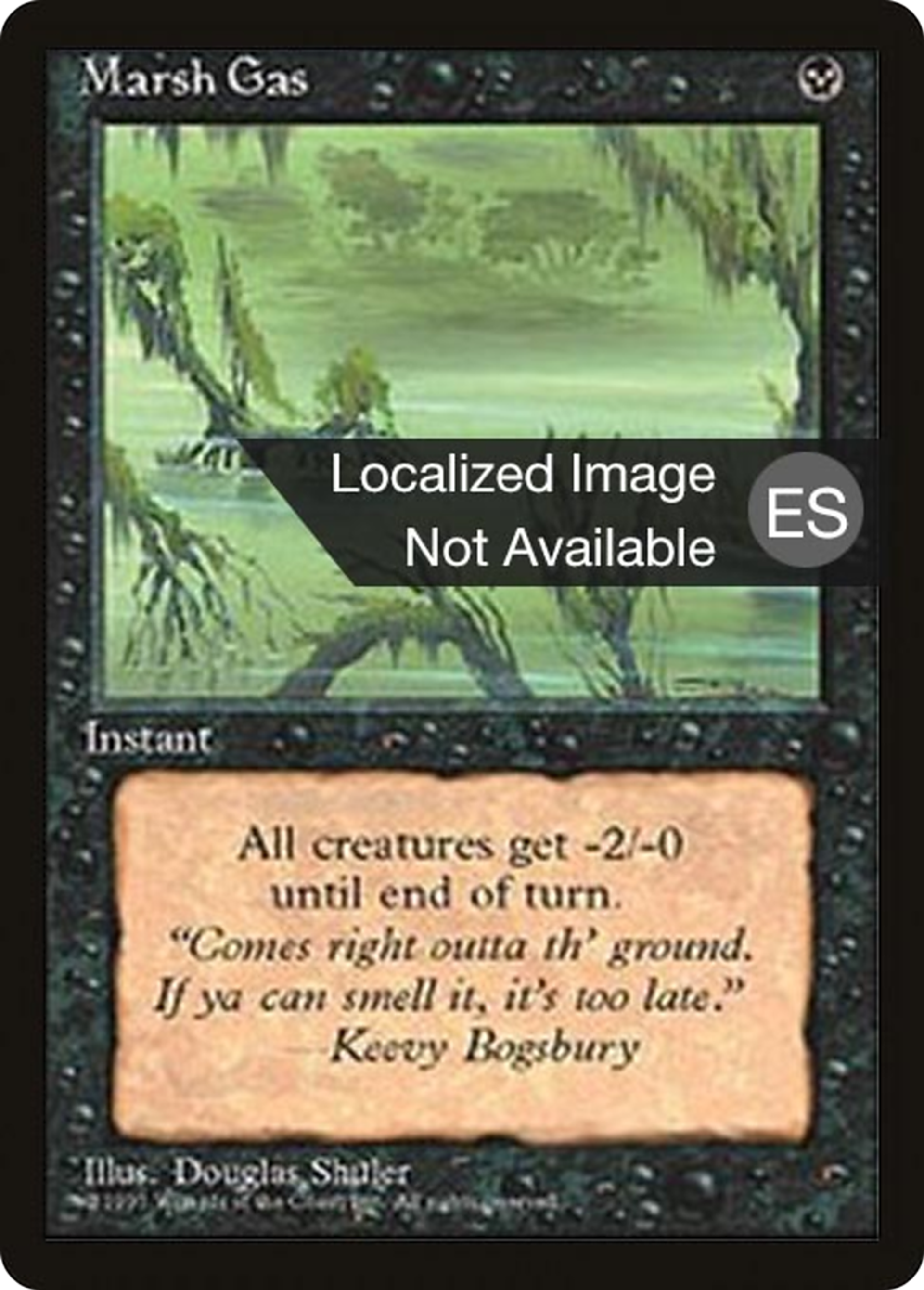 Marsh Gas — Fourth Edition Foreign Black Border — Magic: The Gathering
