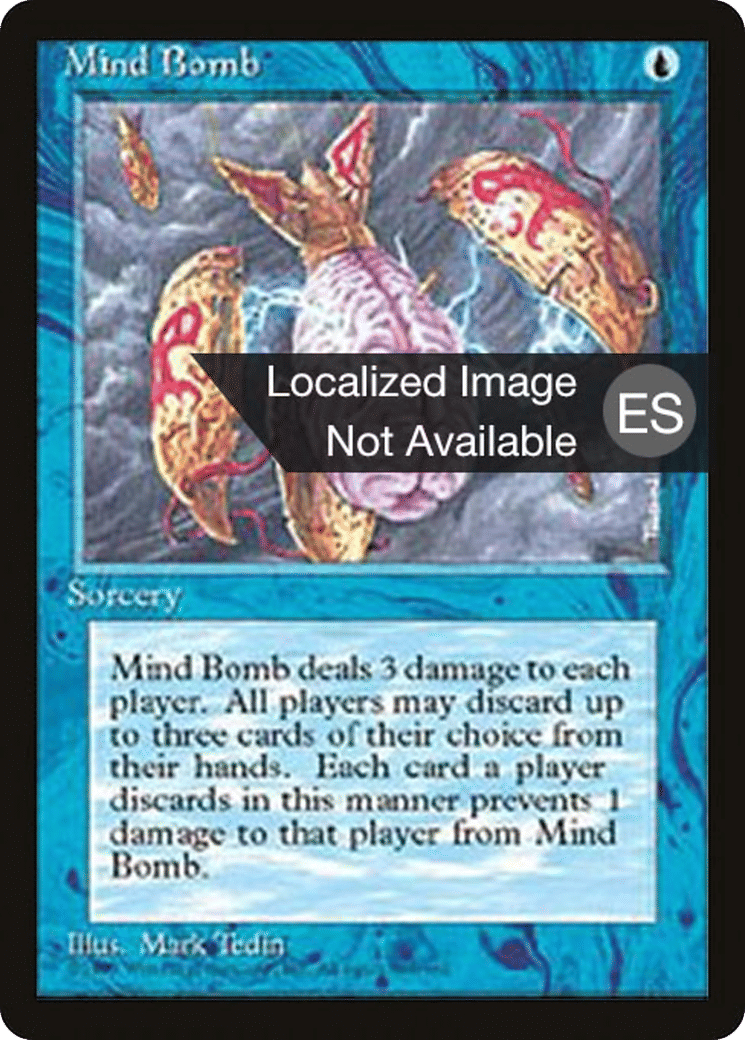 Mind Bomb — Fourth Edition Foreign Black Border — Magic: The Gathering