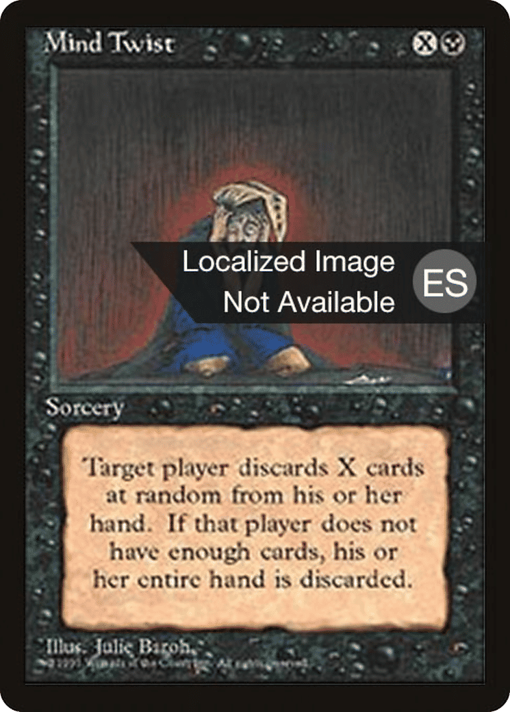 Mind Twist — Fourth Edition Foreign Black Border — Magic: The Gathering