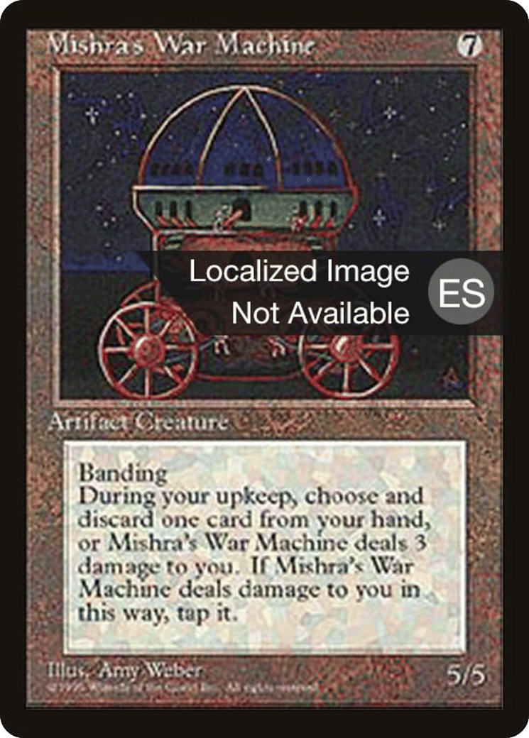 Mishra's War Machine — Fourth Edition Foreign Black Border — Magic: The Gathering