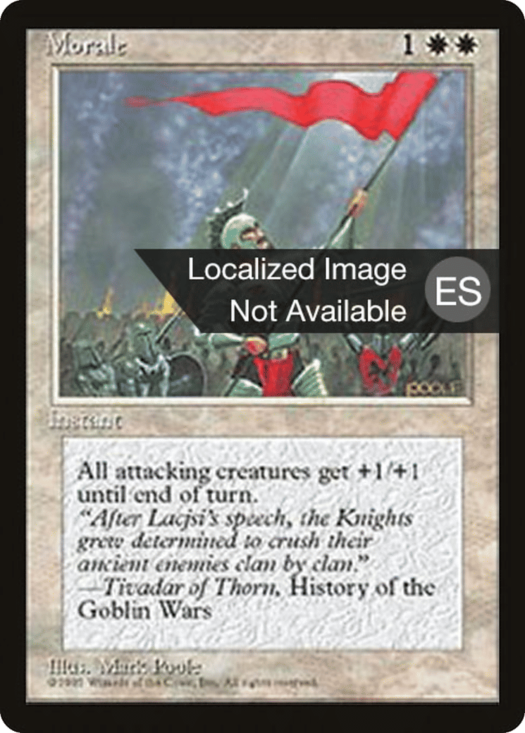Morale — Fourth Edition Foreign Black Border — Magic: The Gathering