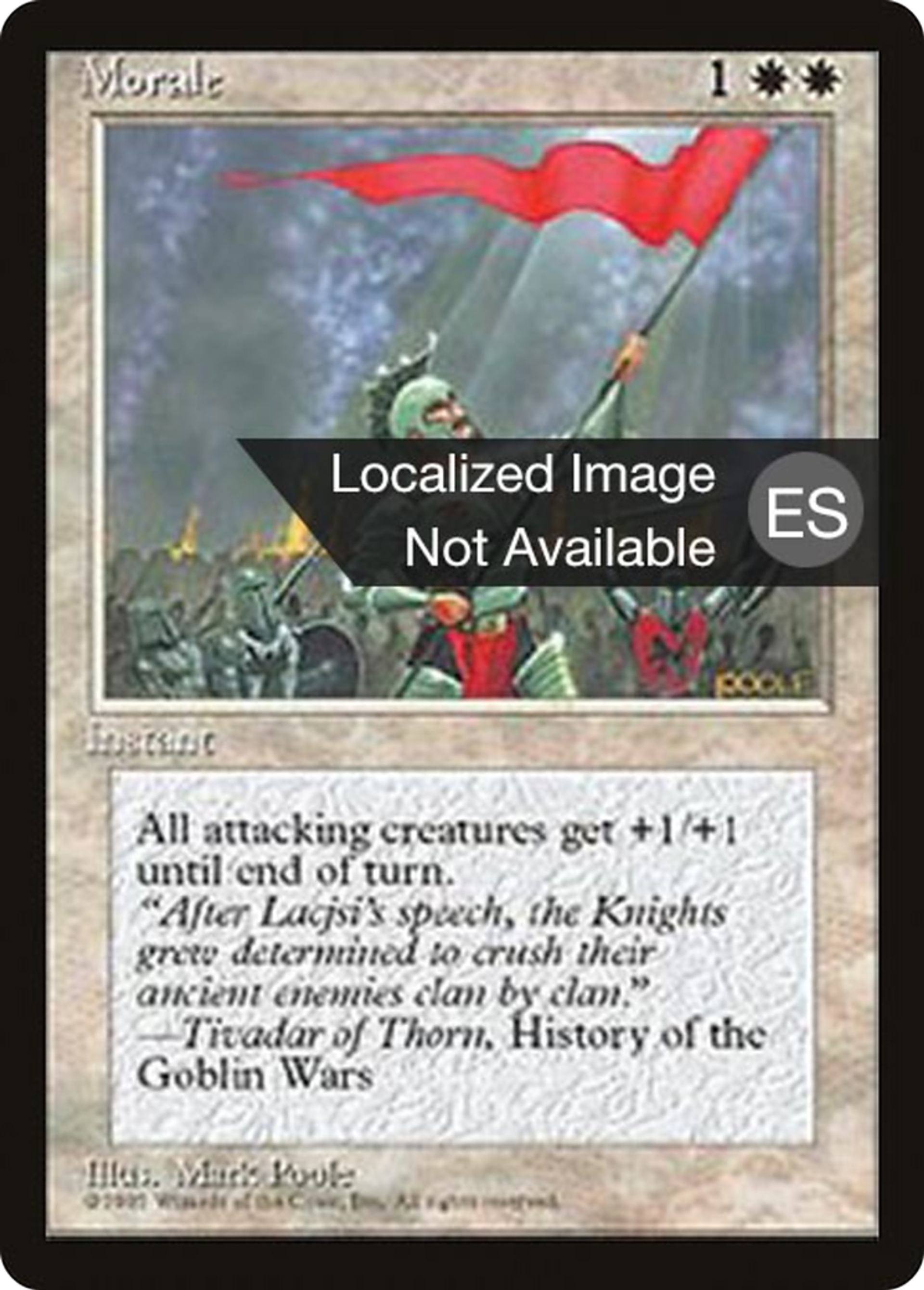 Morale — Fourth Edition Foreign Black Border — Magic: The Gathering