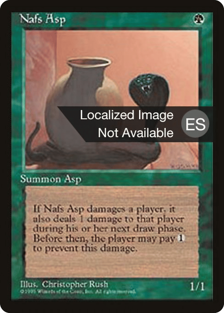 Nafs Asp from Fourth Edition Foreign Black Border - Magic: The Gathering