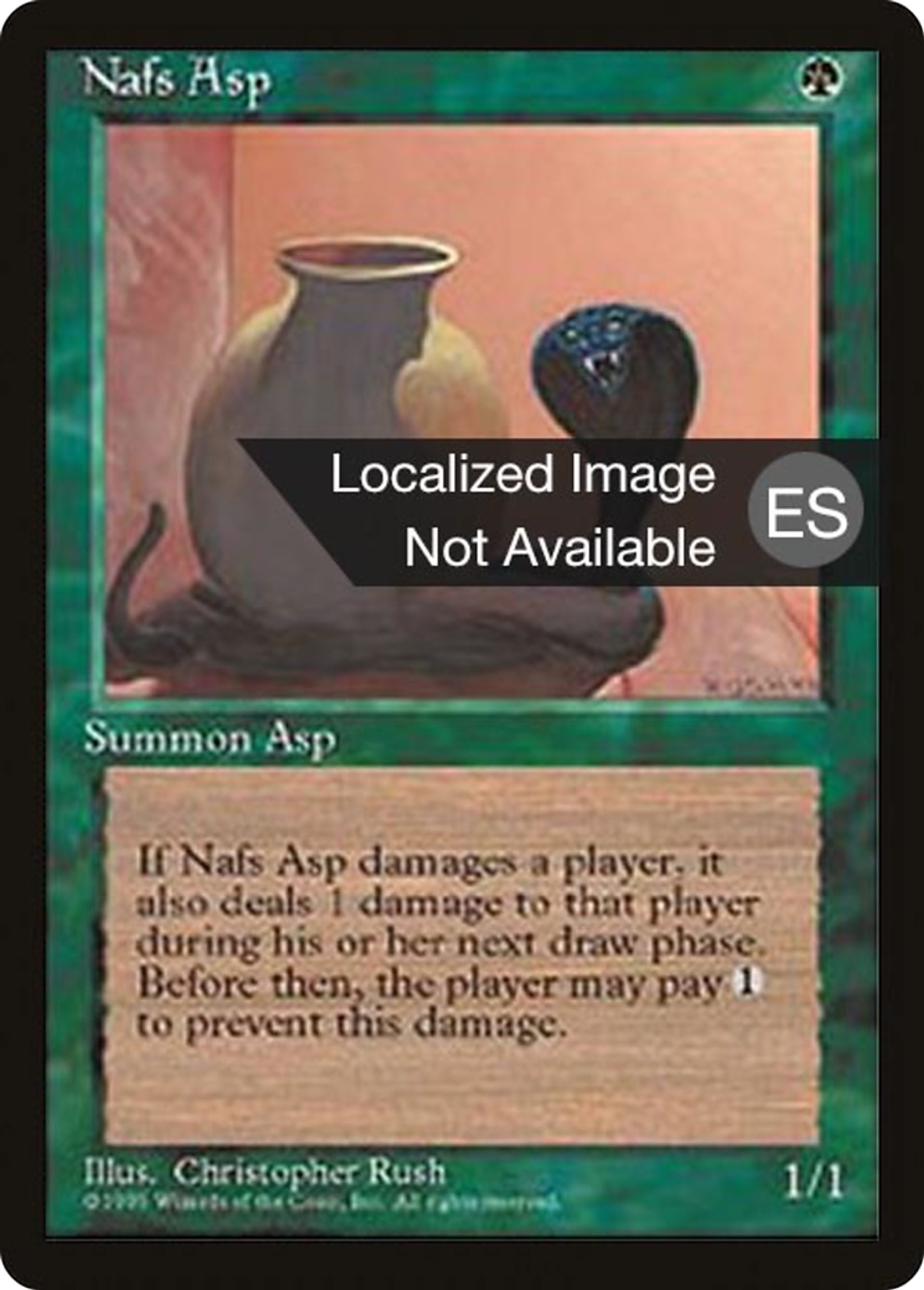 Nafs Asp — Fourth Edition Foreign Black Border — Magic: The Gathering