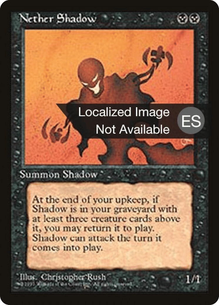 Nether Shadow — Fourth Edition Foreign Black Border — Magic: The Gathering