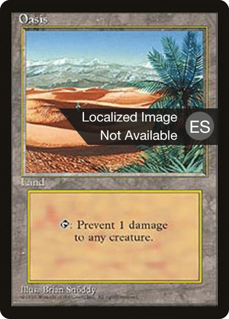 Oasis — Fourth Edition Foreign Black Border — Magic: The Gathering