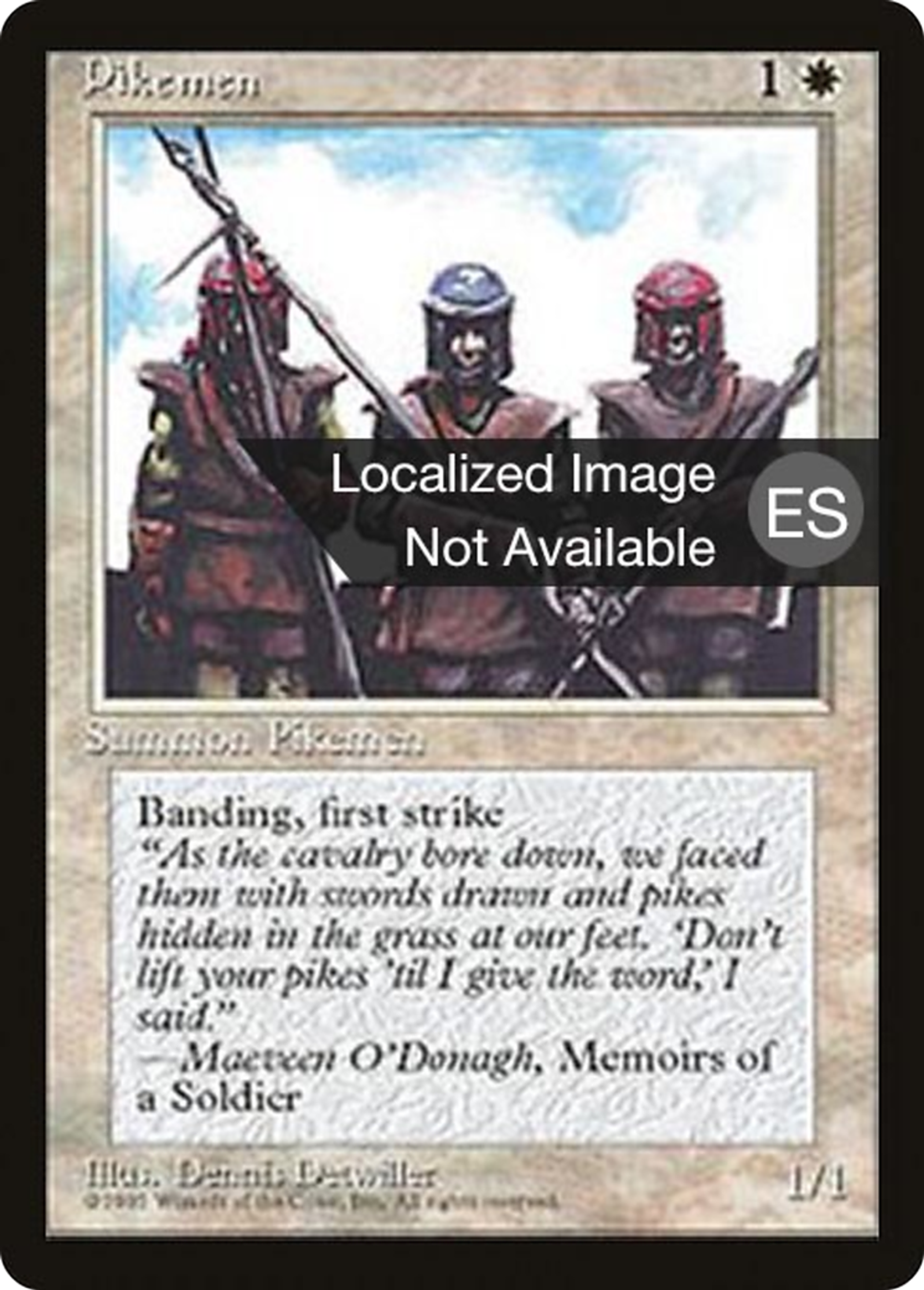 Piquiers — Fourth Edition Foreign Black Border — Magic: The Gathering