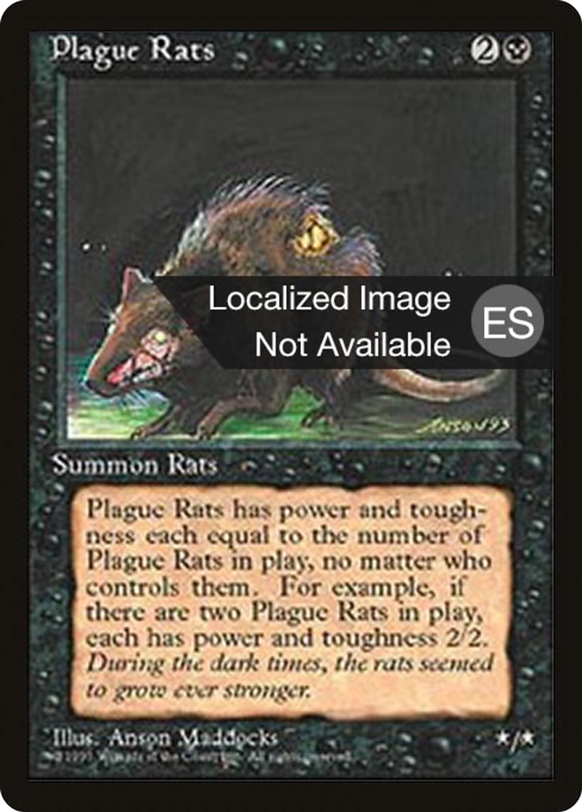 Rats de la peste — Fourth Edition Foreign Black Border — Magic: The Gathering