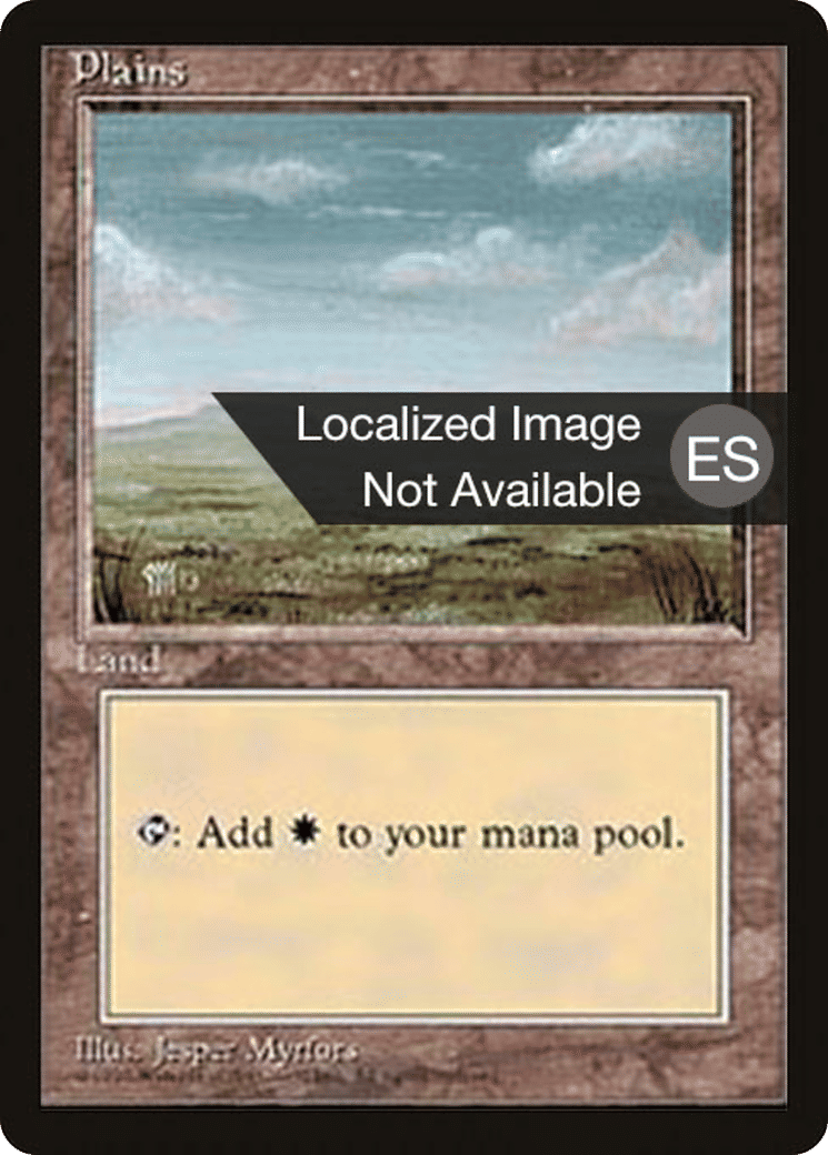 Plains — Fourth Edition Foreign Black Border — Magic: The Gathering